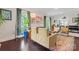Bright living room with hardwood floors, stylish furniture, and natural light at 222 N Weldon St, Gastonia, NC 28052