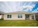 The backyard has a large grassy lawn and a patio area, perfect for outdoor enjoyment at 2554 Goose Fair Rd, Maiden, NC 28650