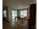 Dining area with outdoor access, lots of natural light, and a view of the backyard at 2554 Goose Fair Rd, Maiden, NC 28650