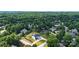 Aerial view of estate showing the house, pool, and surrounding lush green landscape in neighborhood at 2854 Harlinsdale Dr, Rock Hill, SC 29732