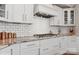 Close up of the kitchen with white cabinetry and subway tile backsplash at 3006 Portico Pl # 37, Fort Mill, SC 29715