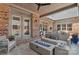 Inviting covered patio with comfortable seating and a modern fire pit feature at 3006 Portico Pl # 37, Fort Mill, SC 29715