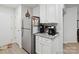 Functional kitchen area with stainless steel refrigerator, granite countertops and updated features at 584 Lamorak Pl, Richburg, SC 29729