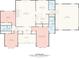 Detailed floor plan showcasing the layout of the home, including room dimensions and key features at 5903 Wm Griffin Rd, Monroe, NC 28112