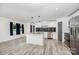 Well-designed kitchen with a center island, stainless steel appliances, and modern finishes at 611 Fernwood Dr, Albemarle, NC 28001