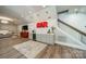 Finished basement with bar area provides additional living and entertainment space at 123 Archbell Point Ln, Mooresville, NC 28117