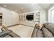 Comfortable living room with custom built-ins and media center at 123 Archbell Point Ln, Mooresville, NC 28117