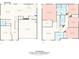 Detailed floor plan of a two-story home showcasing the layout of rooms and dimensions at 133 W Neel Ranch Rd, Mooresville, NC 28115