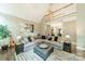 Open living room with a vaulted ceiling, stylish furniture, and a cozy rug at 134 Lawrence Tee Ln, Mooresville, NC 28117