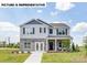 Charming two-story home with stone accents and a welcoming front porch perfect for enjoying the outdoors at 135 Calvin Creek Dr, Troutman, NC 28166