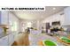 Modern kitchen with granite countertops, stainless steel appliances, and hardwood flooring at 143 Way Cross Ln, Troutman, NC 28166