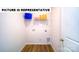 A functional laundry room with essential hookups, providing convenience for laundry tasks at 143 Way Cross Ln, Troutman, NC 28166