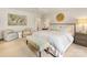 A relaxing main bedroom with white walls, neutral carpet, with an ensuite bathroom at 2611 Forest Dr, Charlotte, NC 28211