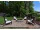 Cozy backyard fire pit with seating, perfect for gathering with friends and Gathering on cool evenings at 2646 Lee Lawing Rd, Lincolnton, NC 28092