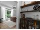 View of a main bedroom with a double bed, ceiling fan and large window providing ample natural light at 2646 Lee Lawing Rd, Lincolnton, NC 28092