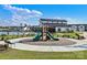 Community playground with modern equipment and landscaped surroundings near a pool and clubhouse at 5030 Grain Orchard Rd # 3025C, Indian Trail, NC 28079