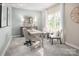 Bright office area with natural light, a work desk and chair, and a tranquil workspace at 523 Lenswood Ct, Denver, NC 28037