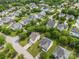 Neighborhood aerial view showcasing lush green trees, well-maintained lawns, and a peaceful community setting at 544 Cool Creek Dr, Rock Hill, SC 29732