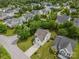 Aerial view of a suburban home with lush trees, manicured lawns, and neighborhood setting, offering serene living at 544 Cool Creek Dr, Rock Hill, SC 29732