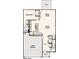 Open-concept main level featuring a kitchen with island, dining area, great room, and a two-bay garage at 829 Hallman Branch Ln, Lincolnton, NC 28092
