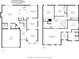 Detailed floor plan showcasing the layout of the home's two floors and all rooms with dimensions at 9321 Bradstreet Commons Way, Charlotte, NC 28215