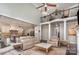 Spacious living room with an open layout, showcasing the kitchen, and providing ample space for entertaining and Gathering gatherings at 118 Sunrise Cir, Mooresville, NC 28117