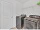 Laundry room equipped with front load washer and dryer at 12110 Chesapeake Mallard Dr, Charlotte, NC 28262