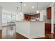 Kitchen with granite countertops, pendant lighting, and stainless steel appliances at 126 W Warfield Dr, Mooresville, NC 28115