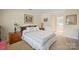 Comfortable bedroom with carpet, soft lighting and an ensuite bathroom at 14340 Kendalton Meadow Dr, Mint Hill, NC 28227