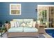 Inviting outdoor sitting area with comfortable wicker furniture and stylish cushions at 1994 Hollybrook Ln # 17, Lancaster, SC 29720