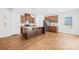 Spacious kitchen with dark wood cabinetry, stainless appliances and a large center island at 2012 Slippery Rock Ln, Monroe, NC 28112
