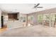 Open living area flows into the kitchen and boasts abundant natural light at 2608 Yarrow Rd, Charlotte, NC 28213