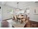 Well-lit dining area adjacent to a modern kitchen, offering an open and airy feel at 2637 Springway Dr, Charlotte, NC 28205