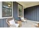 Inviting front porch with cozy seating and stylish decor, perfect for relaxing outdoors at 2637 Springway Dr, Charlotte, NC 28205