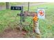 Whimsical 'Hidden Spring Farm' mailbox decorated with flowers and country charm at 290 Glenmere Ln, Mooresville, NC 28115