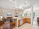Open concept kitchen featuring granite countertops, stainless appliances, and seamless flow to living areas at 3068 Streamhaven Dr, Lancaster, SC 29707