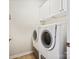 Convenient laundry room equipped with a washer and dryer set at 3068 Streamhaven Dr, Lancaster, SC 29707