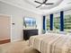 Spacious main bedroom featuring a trey ceiling, natural light, and comfortable seating area at 3068 Streamhaven Dr, Lancaster, SC 29707