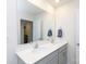 Modern bathroom featuring double sinks, a large mirror, and sleek hardware at 316 Gaines Rd, Clover, SC 29710