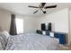This bedroom features a ceiling fan, plush carpet and large entertainment center at 316 Gaines Rd, Clover, SC 29710