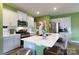 Modern kitchen showcasing a large island, stainless steel appliances, and sleek cabinetry at 316 Gaines Rd, Clover, SC 29710