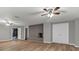 Living room featuring a gray brick fireplace and light gray walls with white trim at 332 E Rebound Rd, Lancaster, SC 29720