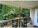 View from back porch overlooking private wooded lot at 3690 Birchwood Ln, Denver, NC 28037