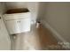 Bathroom features a vanity cabinet awaiting finishing touches at 4021 Grommet Ct, Matthews, NC 28105