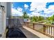 Relaxing deck space with lush greenery offering a tranquil outdoor living area at 4038 Zilker Park Dr, Charlotte, NC 28217