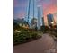 A nice walkway with trees in the city at 435 S Tryon St # 601, Charlotte, NC 28202