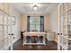 Stylish office space with a coffered ceiling, ample natural light, and modern fixtures at 5105 Paisano Ln, Waxhaw, NC 28173