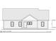 Rear elevation showing windows and a back door at 6203 Flay Rd, Cherryville, NC 28021