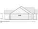 Left side elevation of a home showing windows and side structure at 6203 Flay Rd, Cherryville, NC 28021