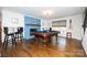 Spacious game room featuring a pool table, fireplace, and stylish bar stools at 8005 Island View Ct, Denver, NC 28037